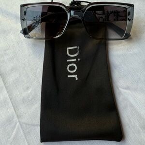 Gray Rectangular Sunglasses